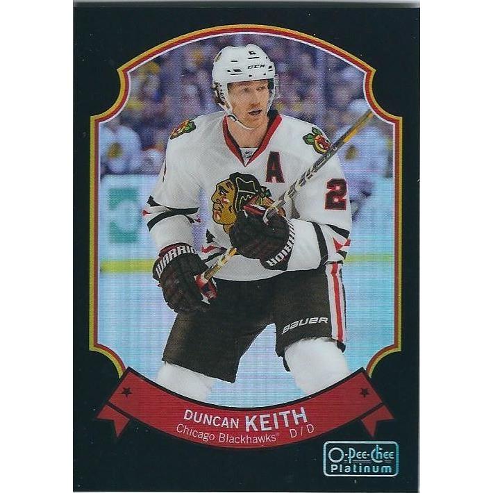2014-15 OPC O-Pee-Chee Platinum Duncan Keith Black Rainbow /100 #37 CHI