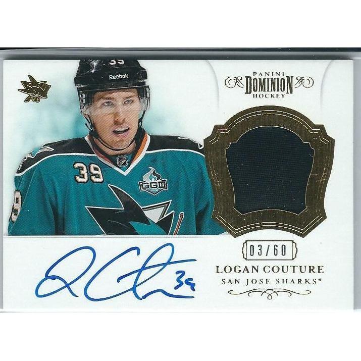 2012-13 Panini Dominion Logan Couture Patch Autograph /60 SJS