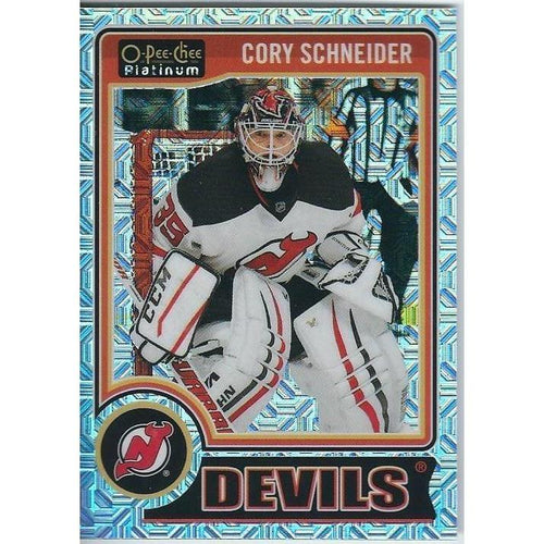 2014-15 OPC O-Pee-Chee Platinum Cory Schneider Traxx #31 NJD
