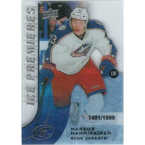 2015-16 Upper Deck Ice Markus Hannikainen Ice Premieres Rookie /1999 #117 CLB