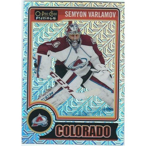 2014-15 OPC O-Pee-Chee Platinum Semyon Varlamov Traxx #106 COL