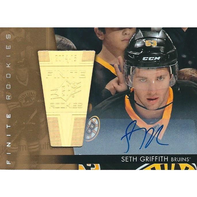 2014-15 Upper Deck SPx Seth Griffith Finite Rookies Gold Autograph /125 BB BOS