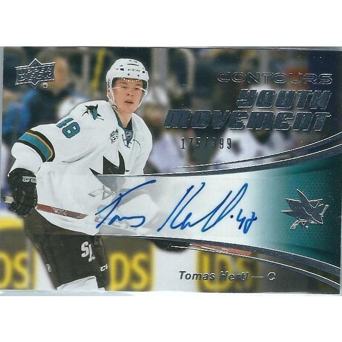 2015-16 Upper Deck Contours Tomas Hertl Youth Movement Autograph /399 SJS