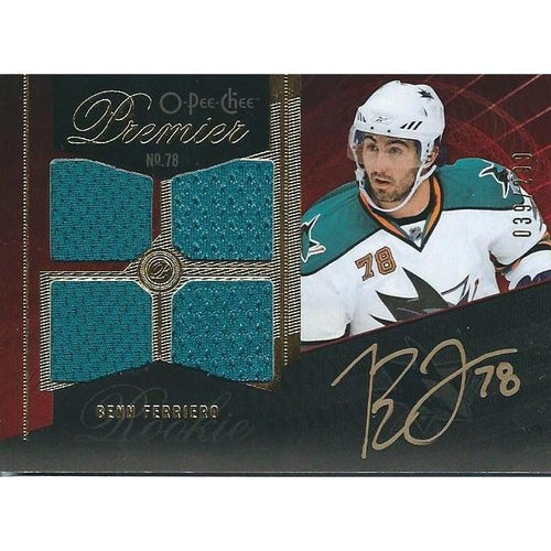 2009-10 OPC O-Pee-Chee Premier Benn Ferriero Rookie Jersey Autograph /299 BB SJS