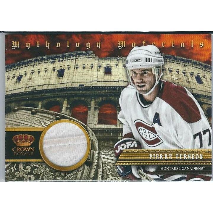 2013-14 Panini Crown Royale Pierre Turgeon Mythology Materials Jersey SP /100 MTL