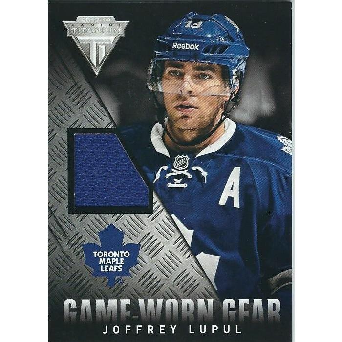 2013-14 Upper Deck Titanium Joffrey Lupul Game Worn Gear Jersey BB TOR