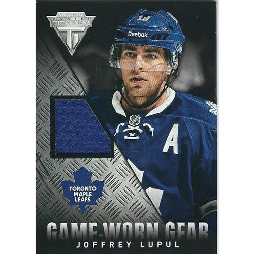 2013-14 Upper Deck Titanium Joffrey Lupul Game Worn Gear Jersey BB TOR