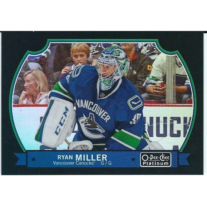 2014-15 OPC O-Pee-Chee Platinum Ryan Miller Black Rainbow /100 #43 VAN