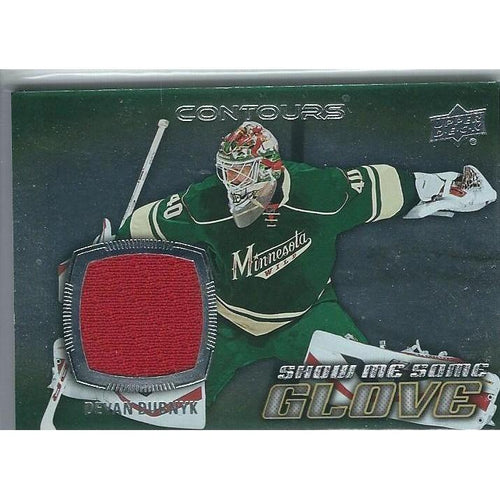 2015-16 Upper Deck Contours Devan Dubnyk Show Me Some Glove Jersey BB MIN