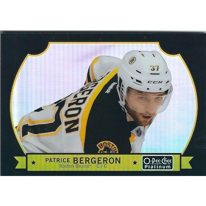 2014-15 OPC O-Pee-Chee Platinum Patrice Bergeron Black Rainbow /100 #56 BOS
