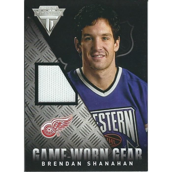 2013-14 Panini Titanium Brendan Shanahan Game-Worn Gear Jersey BB DET