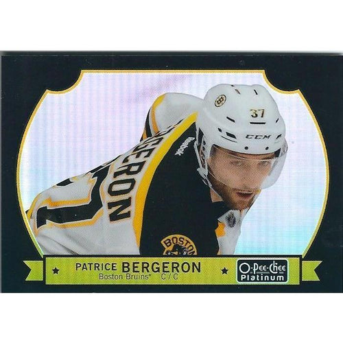 2014-15 OPC O-Pee-Chee Platinum Patrice Bergeron Black Rainbow /100 #56 BOS