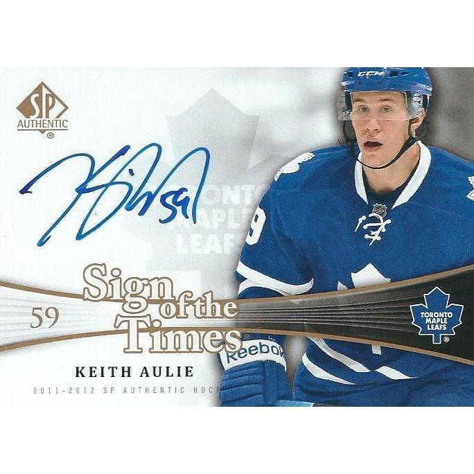 2011-12 SP Authentic Keith Aulie Sign of the Times Autograph BB TOR