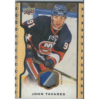2014-15 Upper Deck Masterpieces John Tavares Black Cloth Patch /25 NYI