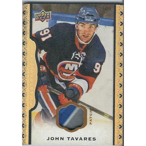 2014-15 Upper Deck Masterpieces John Tavares Black Cloth Patch /25 NYI