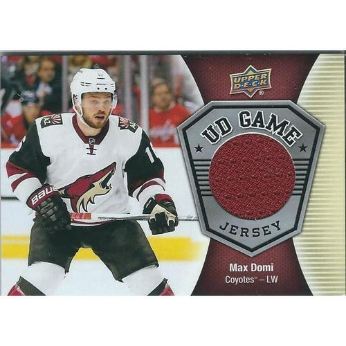 2016-17 Upper Deck Max Domi Game Jersey BB ARI