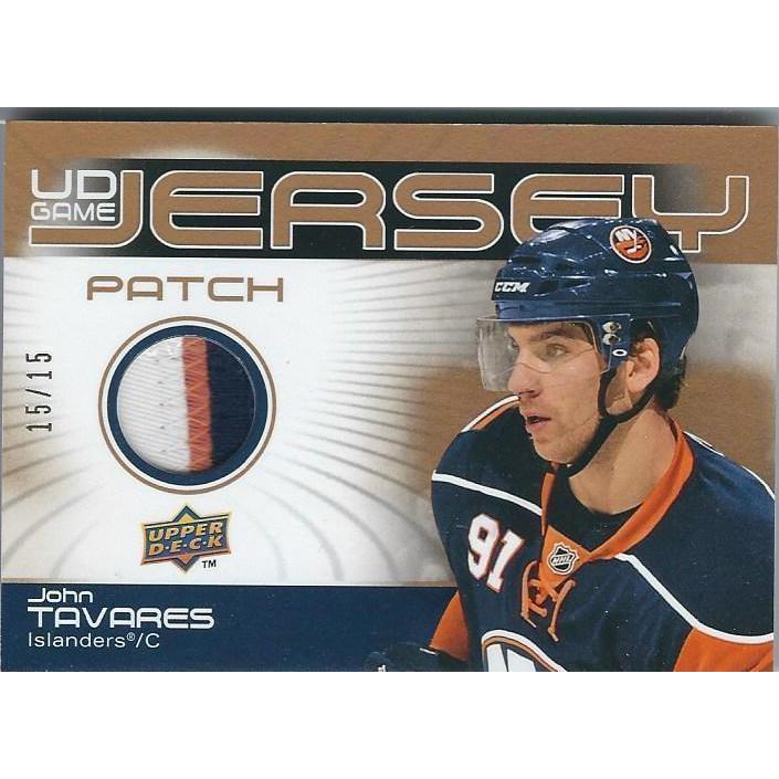 2010-11 Upper Deck John Tavares Game Jersey Gold Patch 15/15 NYI