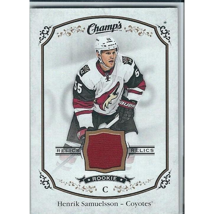 2015-16 Upper Deck Champ's Henrik Samuelsson Rookie Jersey BB ARI