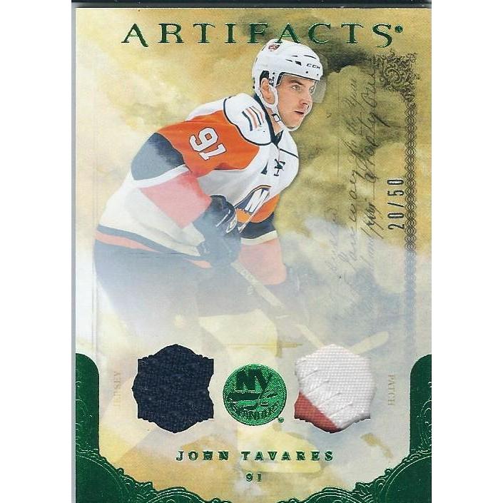2010-11 Upper Deck Artifacts John Tavares Emerald Green Jersey Patch /50 NYI