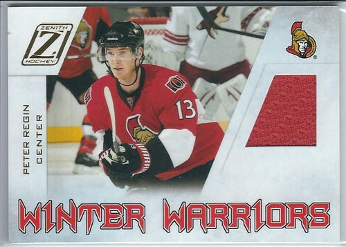 2010-11 Panini Zenith Peter Regin Winter Warriors Jersey BB OTT