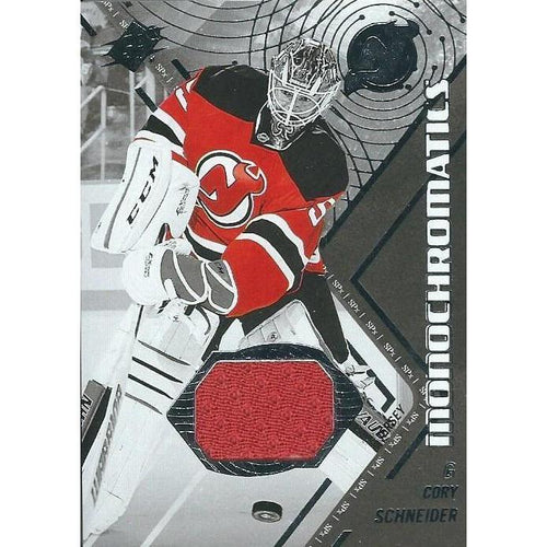 2015-16 Upper Deck SPx Cory Schneider Monochromatics Jersey BB NJD
