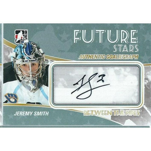 2010-11 ITG Between The Pipes Jeremy Smith Future Stars Autograph BB CAR