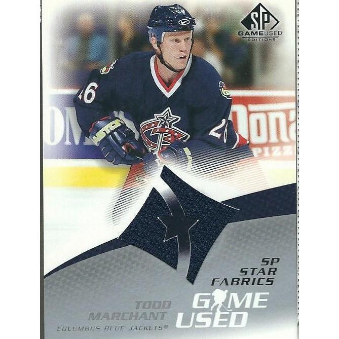 2003-04 SPGU SP Game Used Todd Marchant Star Fabrics Jersey BB CLB