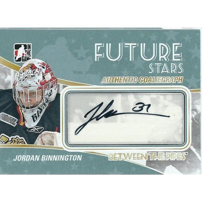 2010-11 ITG Between The Pipes Jordan Binnington Future Stars Autograph BB STL