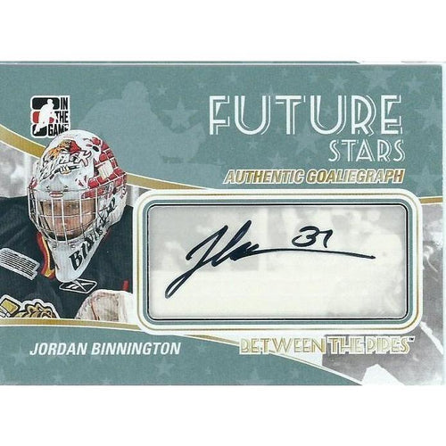 2010-11 ITG Between The Pipes Jordan Binnington Future Stars Autograph BB STL