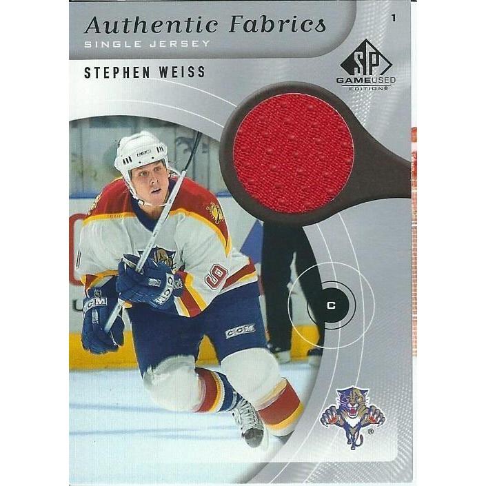 2006-07 SPGU SP Game Used Stephen Weiss Authentic Fabrics Jersey BB FLA