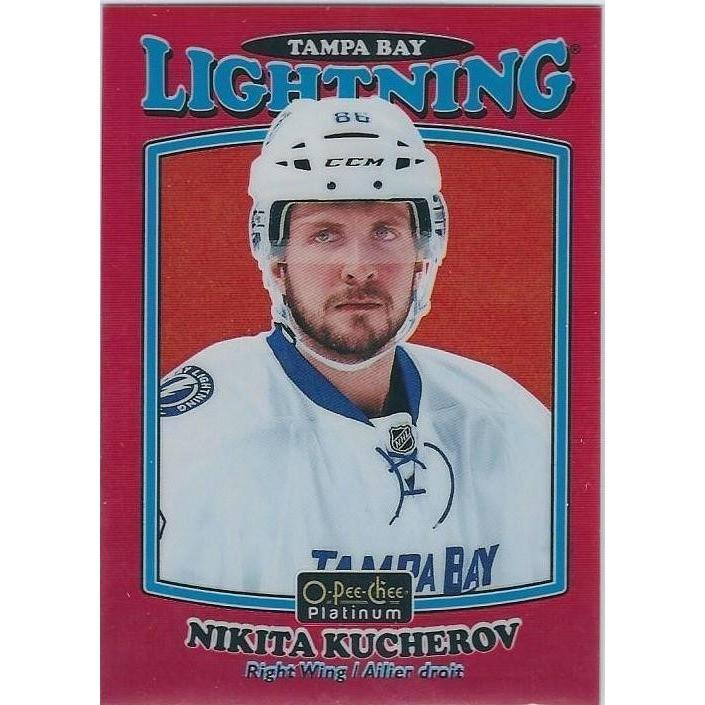 2016-17 OPC O-Pee-Chee Platinum Nikita Kucherov Red Rainbow Retro /15 TBL