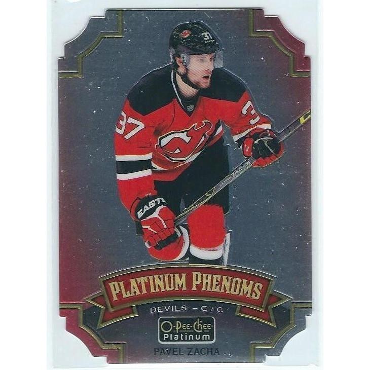 2016-17 OPC O-Pee-Chee Platinum Pavel Zacha Platinum Phenoms Rookie NJD
