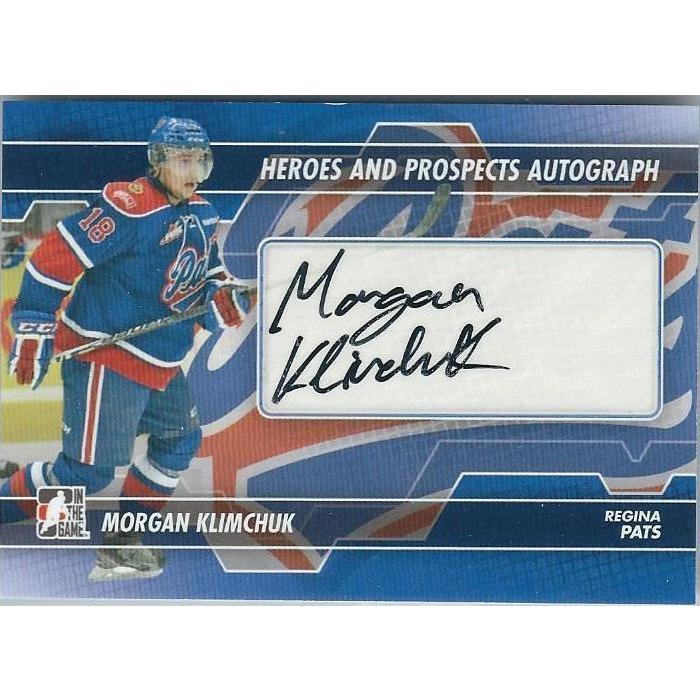 2013-14 ITG Heroes and Prospects Morgan Klimchuk Autograph #A-MK BB CGY