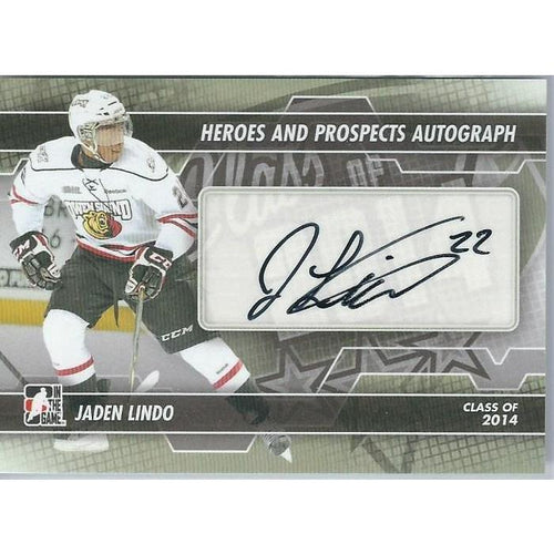 2013-14 ITG Heroes and Prospects Jaden Lindo Autograph #A-JL BB