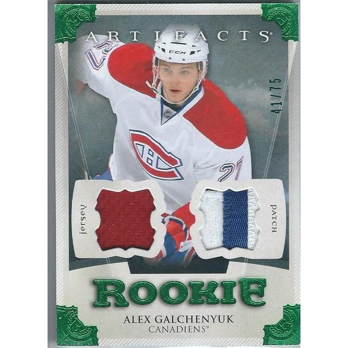 2013-14 Upper Deck Artifacts Alex Galchenyuk Rookie Emerald Patch /75 MTL