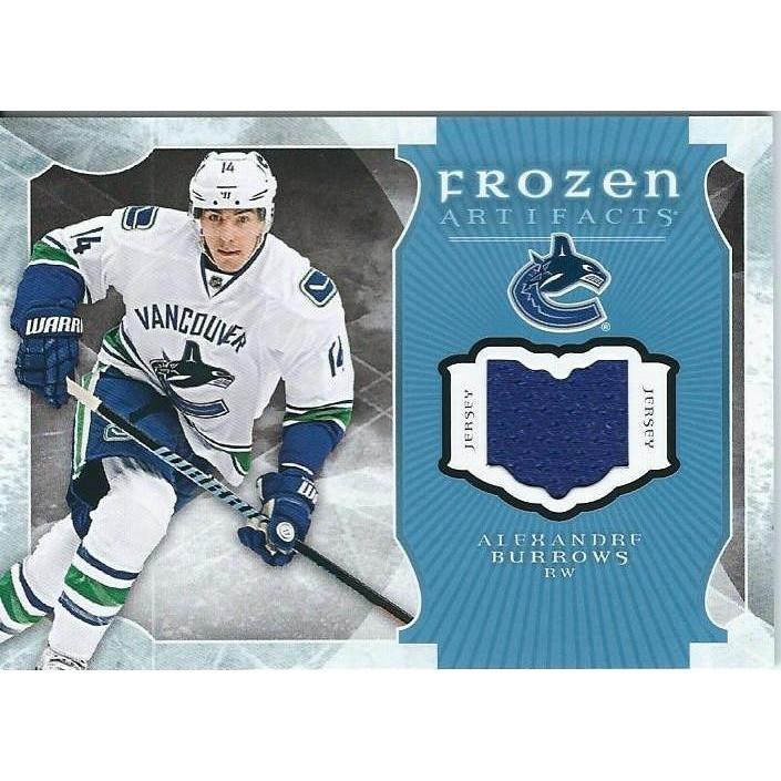 2015-16 Artifacts Alexandre Burrows Frozen Artifacts Jersey BB VAN