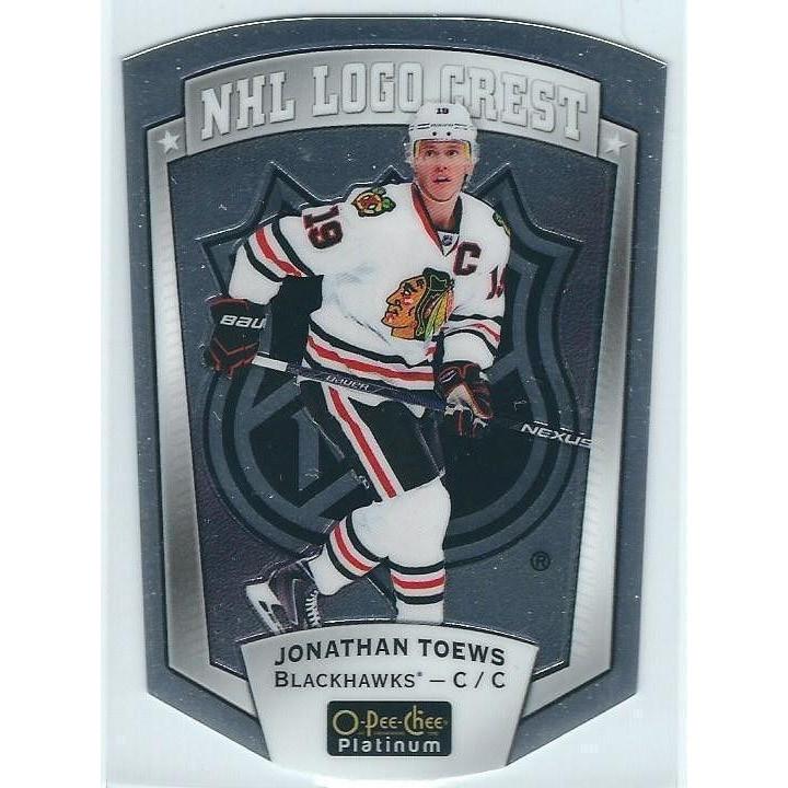 2016-17 OPC O-Pee-Chee Platinum Jonathan Toews NHL Logo Crest CHI