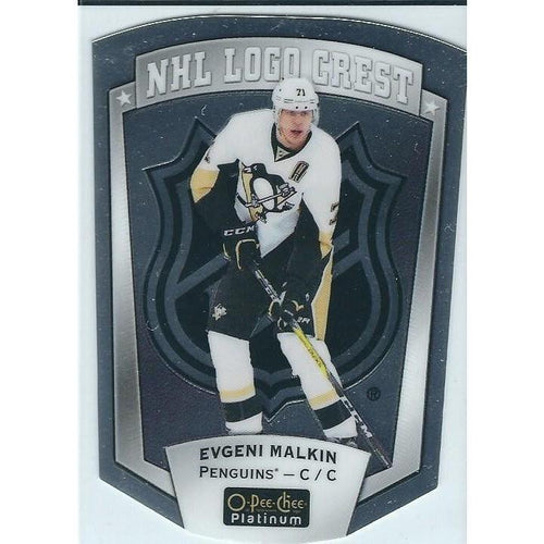 2016-17 OPC O-Pee-Chee Platinum Evgeni Malkin NHL Logo Crest PIT