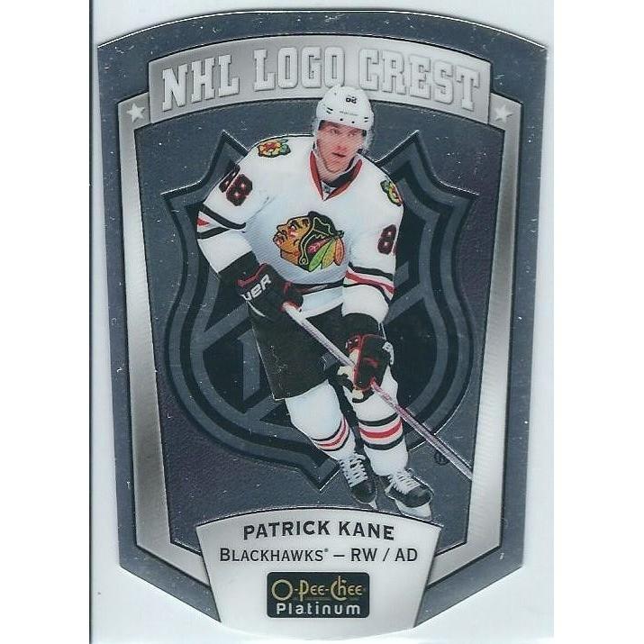 2016-17 OPC O-Pee-Chee Platinum Patrick Kane NHL Logo Crest CHI