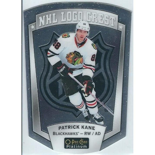 2016-17 OPC O-Pee-Chee Platinum Patrick Kane NHL Logo Crest CHI