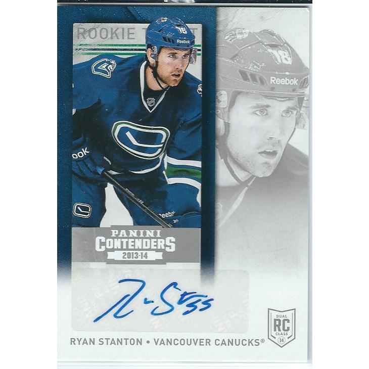 2013-14 Panini Contenders Ryan Stanton Rookie Ticket Autograph #117 BB VAN