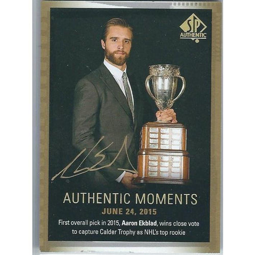 2015-16 SPA SP Authentic Aaron Ekblad Authentic Moments Autograph FLA