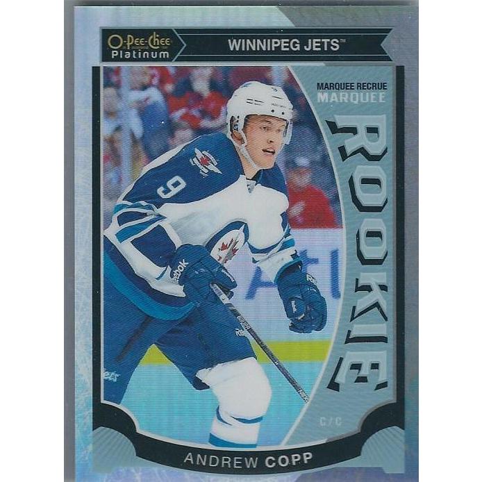 2015-16 OPC O-Pee-Chee Platinum Andrew Copp Rookie White Ice Parallel /199 #M48 WPG