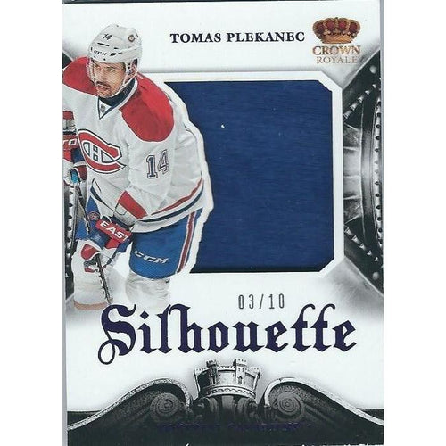 2013-14 Panini Crown Royale Tomas Plekanec Silhouette Patch /10 MTL