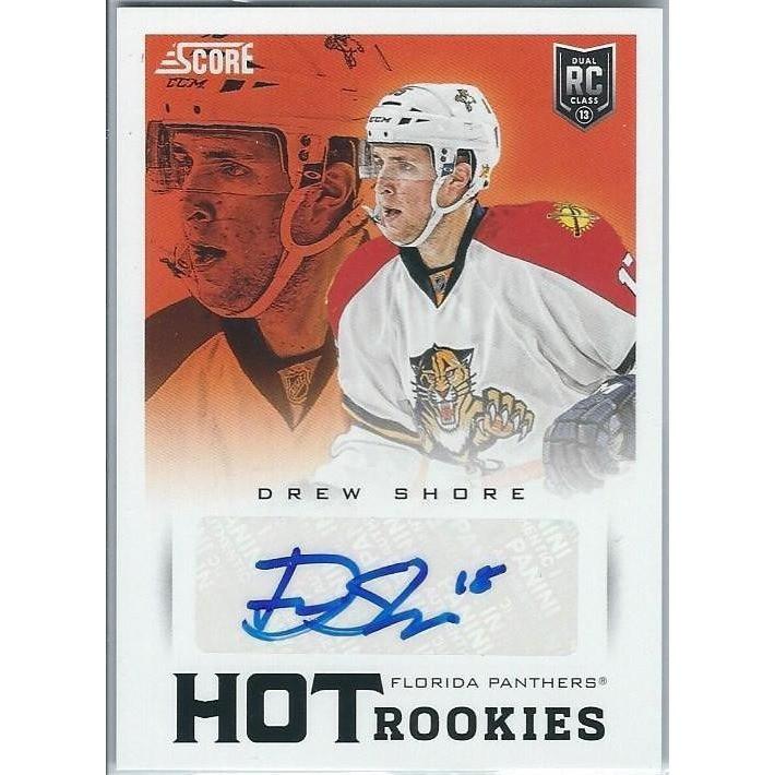 2013-14 Panini Score Drew Shore Hot Rookies Rookie Autograph BB FLA