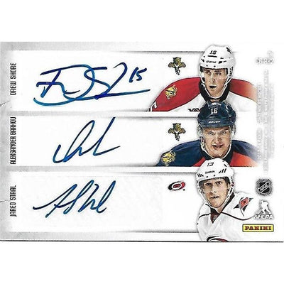 2013-14 Panini Contenders Tyler Johnson Ondrej Palat Elias Lindholm Drew Shore Aleksander Barkov Jared Staal Sixes Autograph Rookies