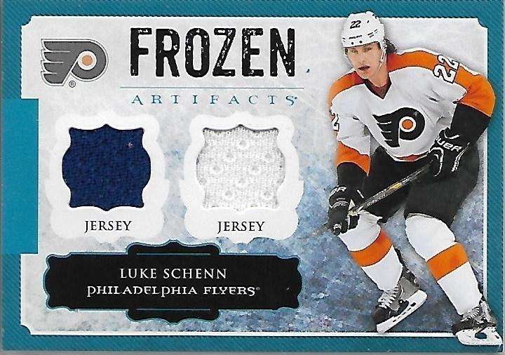 2013-14 Artifacts Luke Schenn Frozen Artifacts Jersey BB PHI