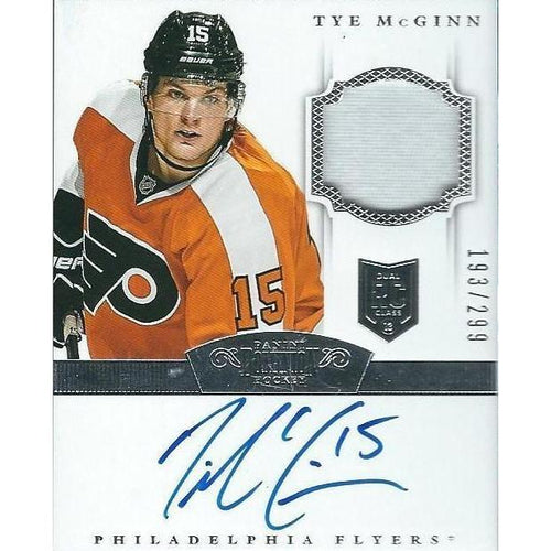 2013-14 Panini Dominion Tye McGinn Rookie Patch Autograph RPA /299 BB PHI