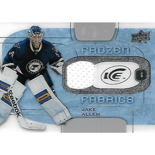 2015-16 Upper Deck Ice Jake Allen Frozen Fabrics Jersey BB STL