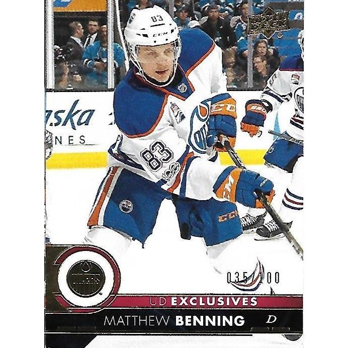 2017-18 Upper Deck Matthew Benning Exclusives /100 #77 EDM